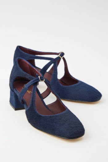 Cheville X Tre Emme Mary Jane Blu Donna - 6