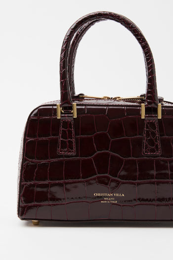 Christian Villa X Tre Emme Borsa Burgundy Donna - 4