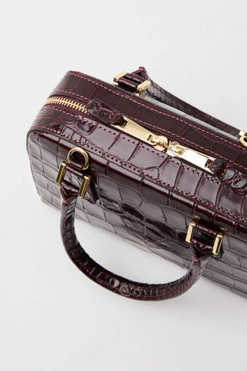 Christian Villa X Tre Emme Borsa Burgundy Donna - 6
