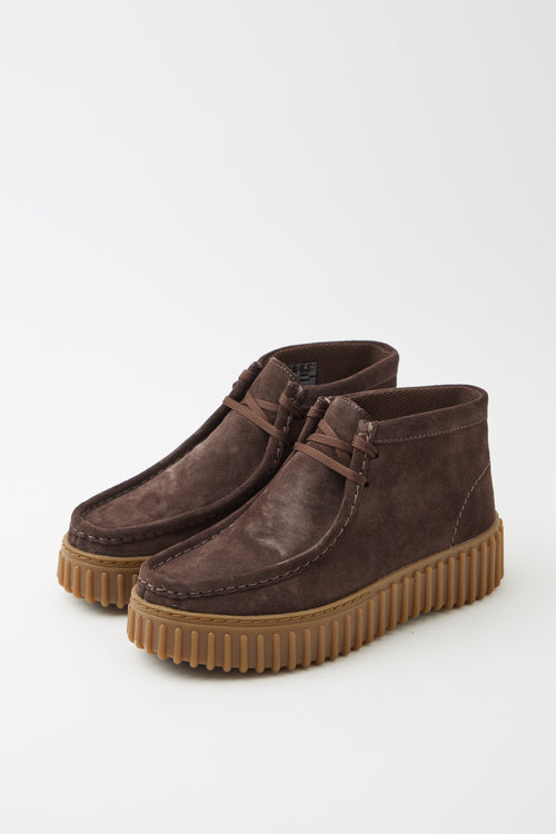 Clarks Stringata Dark Brown Donna - 2