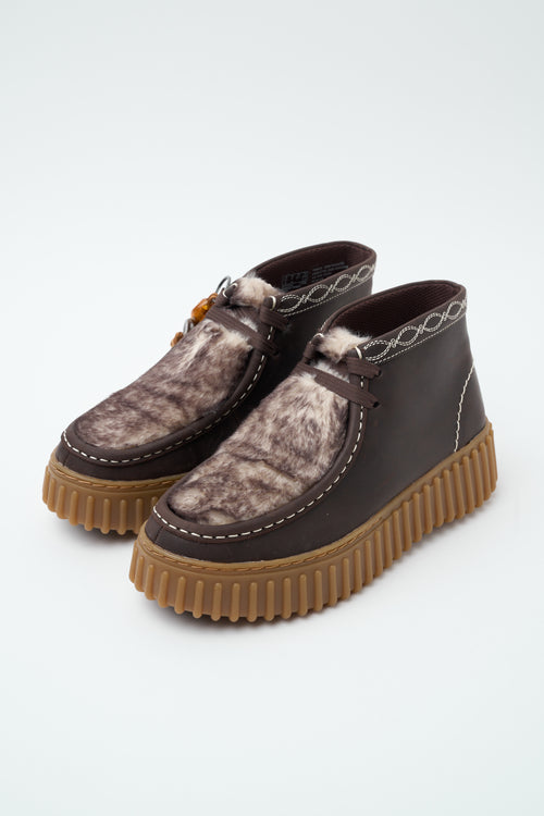 Clarks Stringata Dark Brown Donna - 2