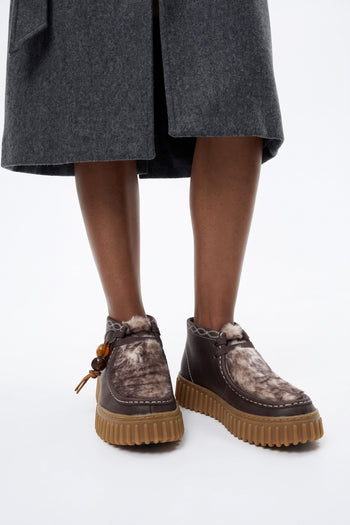 Clarks Stringata Dark Brown Donna - 8