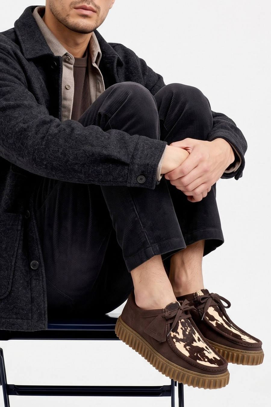 Clarks Stringata Dark Brown/cow Uomo