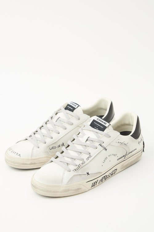 Crime London Sneaker White Uomo - 2