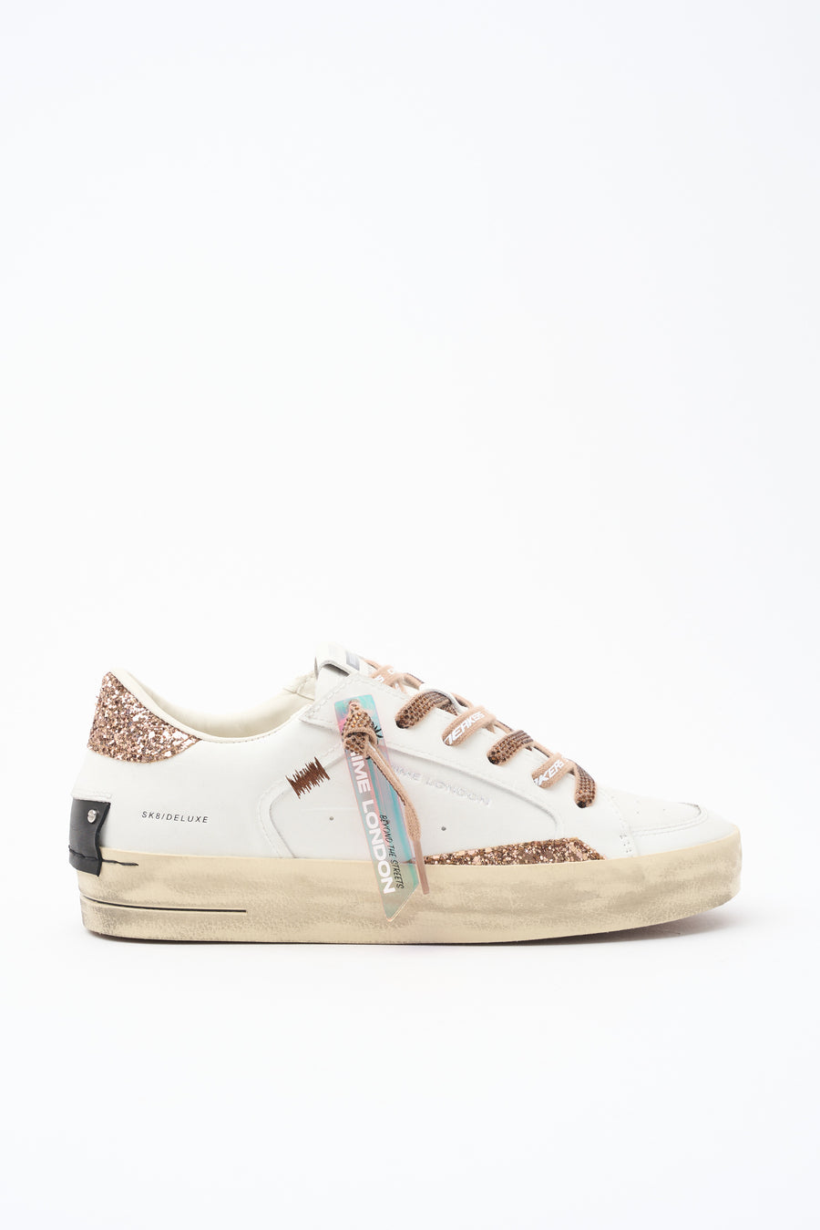 Crime London Sneaker White/bronze Donna