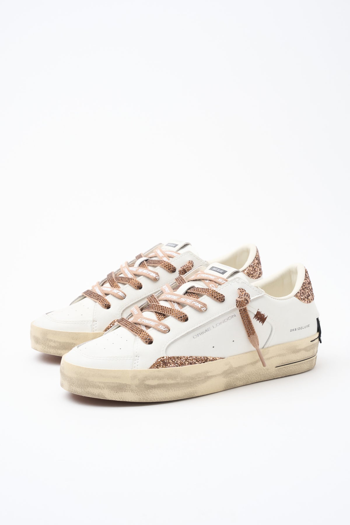 Sneaker White/bronze Donna — 2