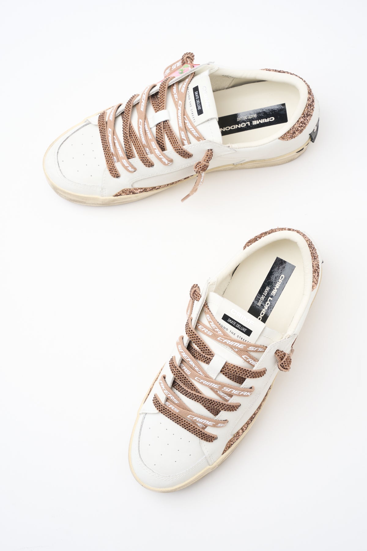 Sneaker White/bronze Donna — 6