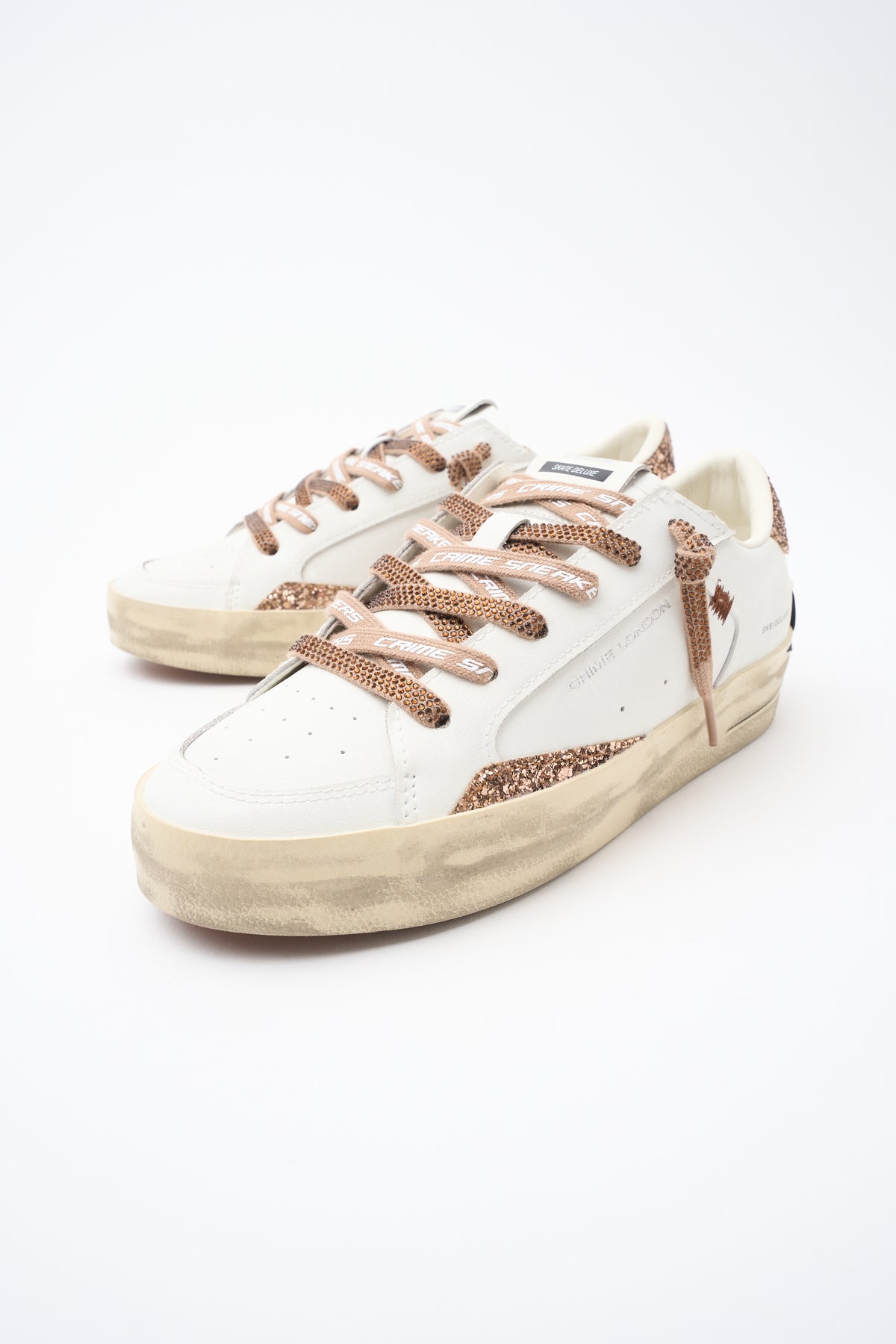 Sneaker White/bronze Donna — 7