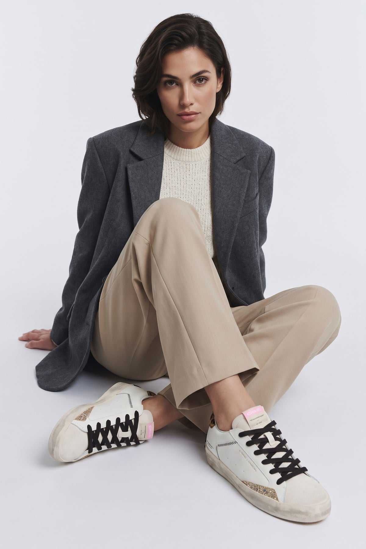 Sneaker White/leopard Donna — 9