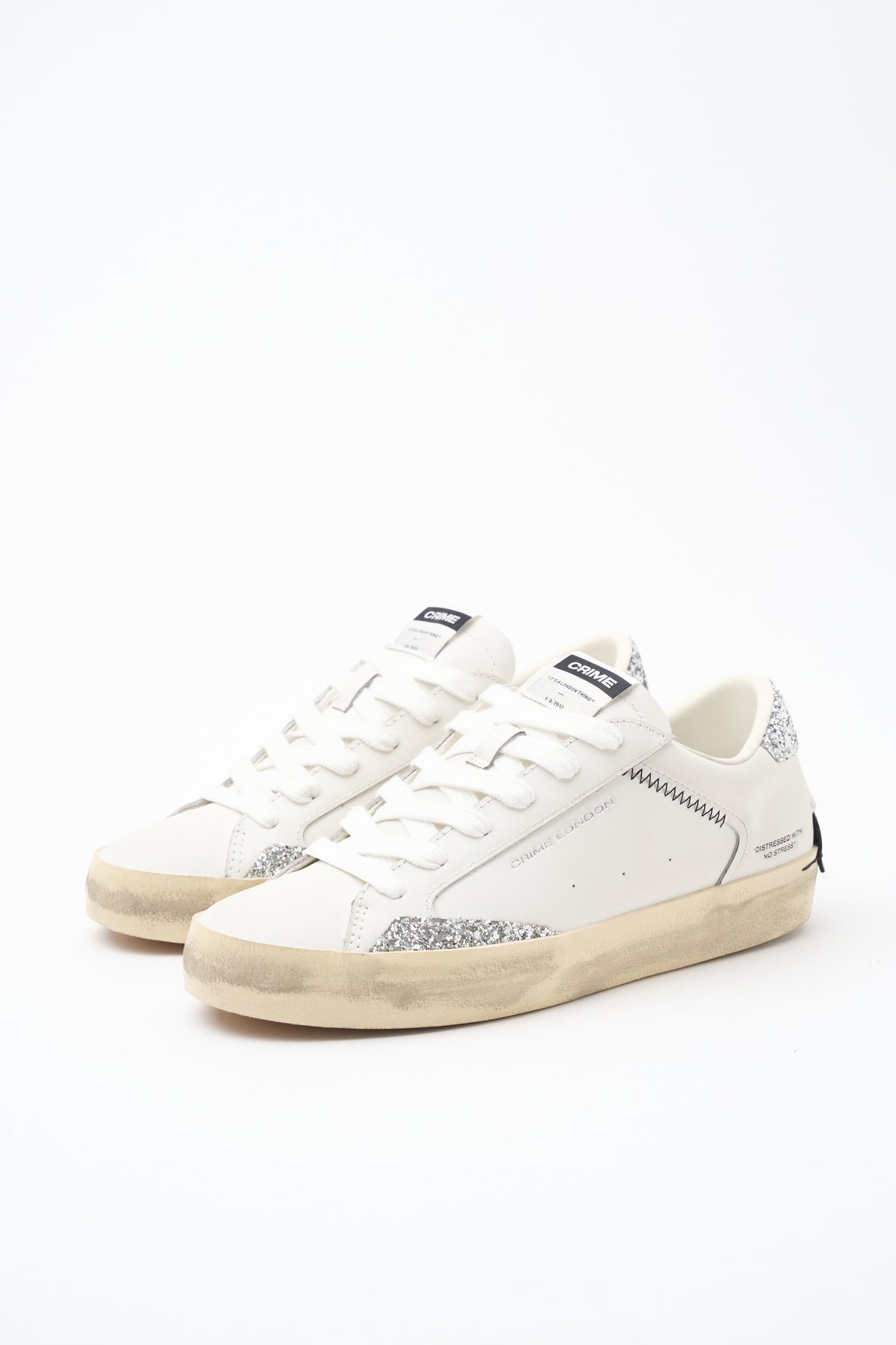 Sneaker White/silver Donna — 2