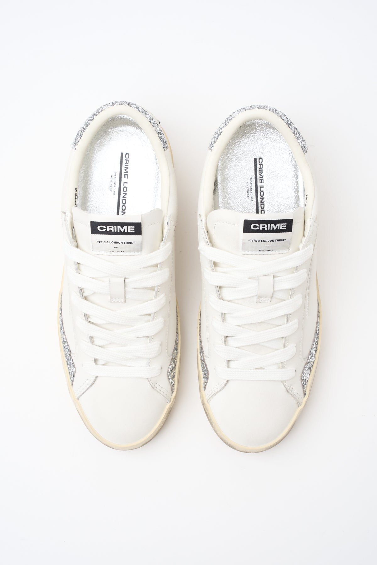 Sneaker White/silver Donna — 6