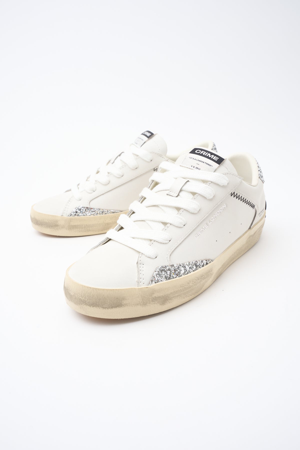 Sneaker White/silver Donna — 7