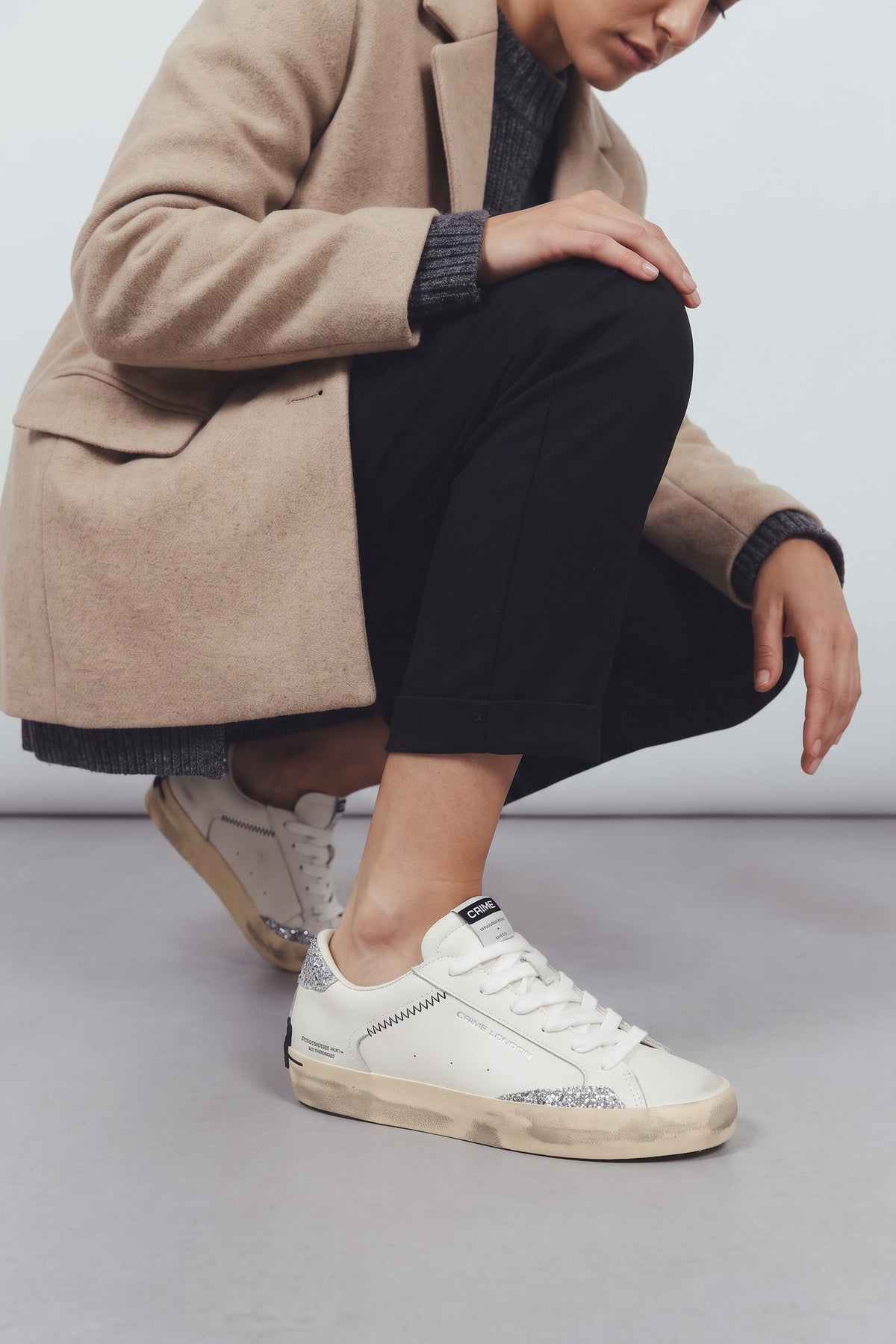 Sneaker White/silver Donna — 8