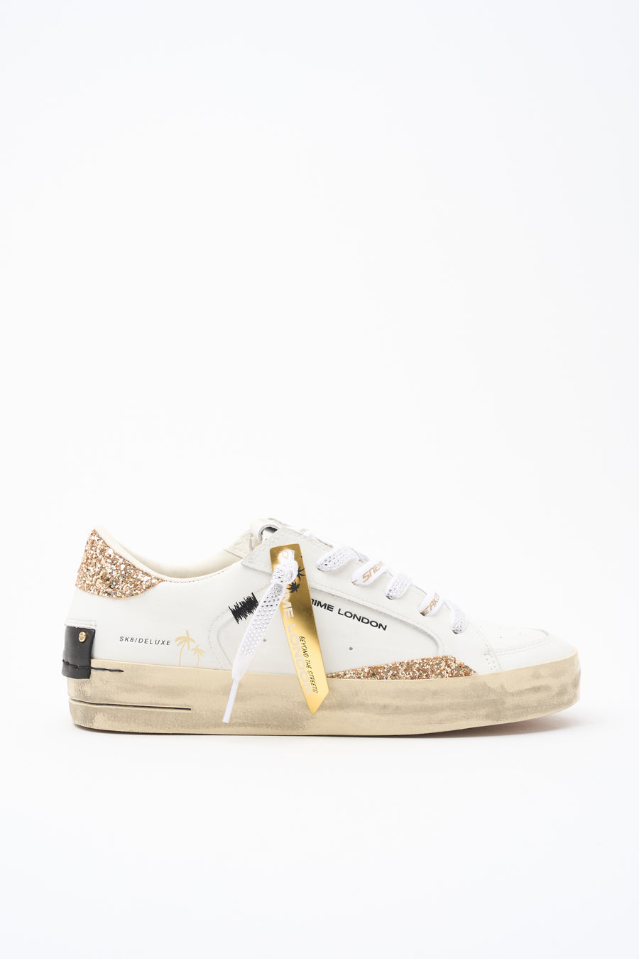 Crime London Sneaker White/gold Donna