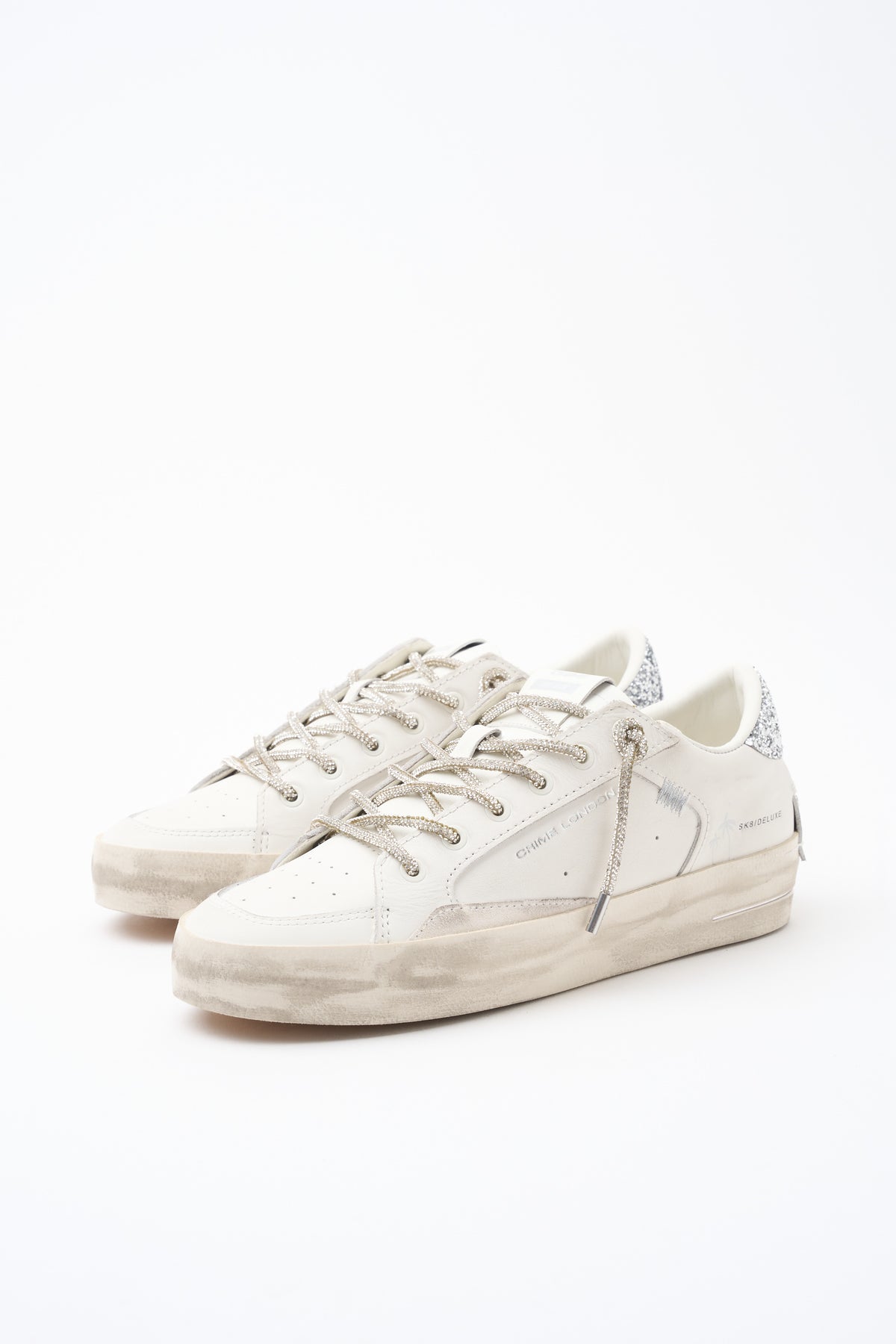 Sneaker White/silver Donna — 2