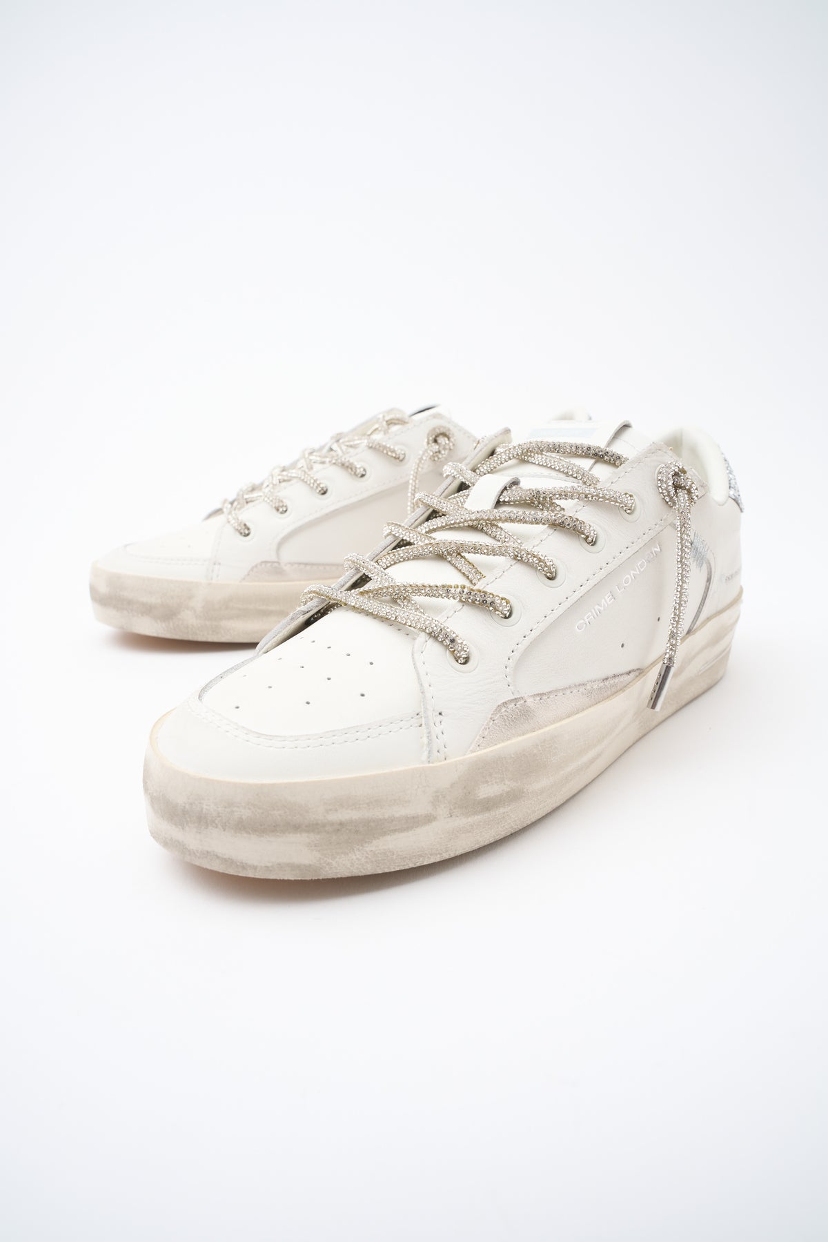 Sneaker White/silver Donna — 8