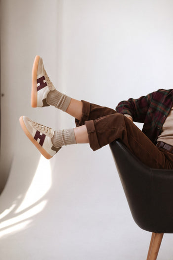 Hogan Sneaker Bordeaux/burro Donna - 9