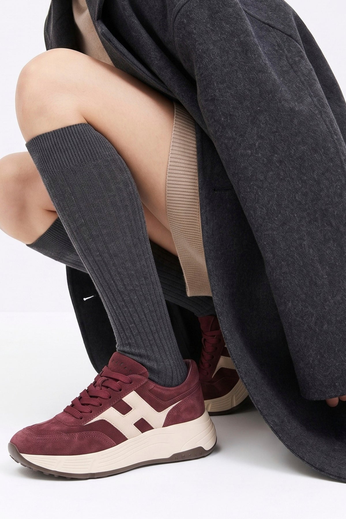 Sneaker Bordeaux/burro Donna — 1