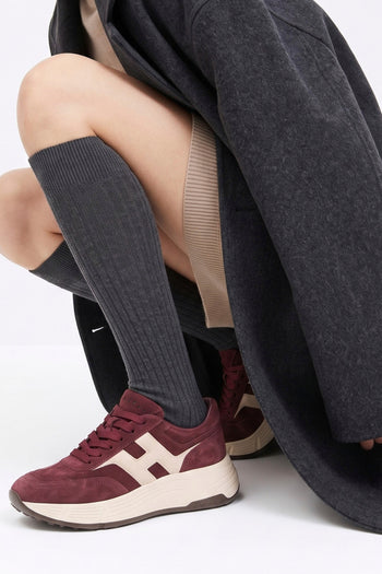 Hogan Sneaker Bordeaux/burro Donna - 8