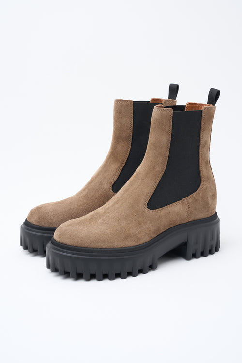 Hogan Stivaletto Castoro Chiaro Donna - 2