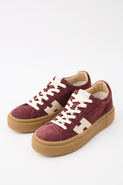Hogan Sneaker Bordeaux/bianco Donna - 2