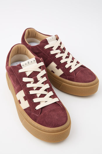 Hogan Sneaker Bordeaux/bianco Donna - 7