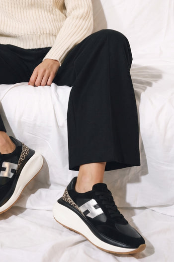 Hogan Sneaker Nero/argento Donna - 9