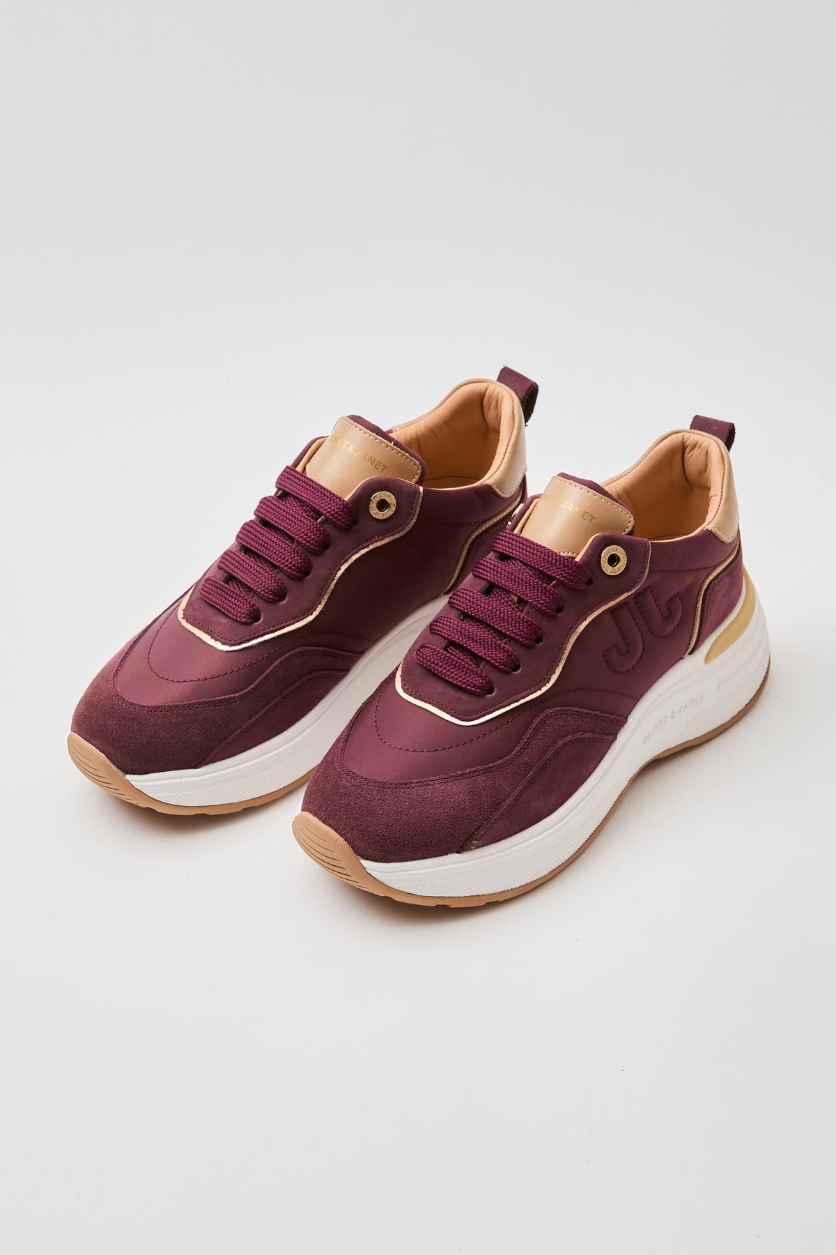 Sneaker Wine/nocciola Donna — 2
