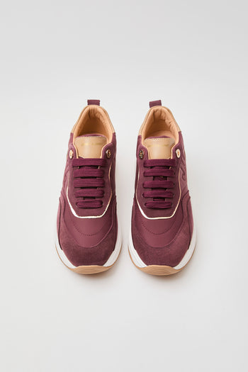 Janet & Janet Sneaker Wine/nocciola Donna - 3