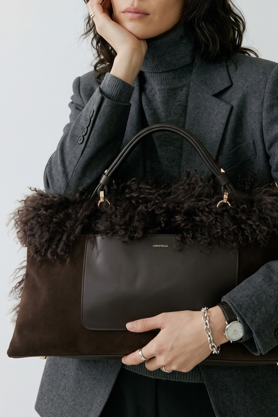 Loristella X Tre Emme Borsa Marrone Donna