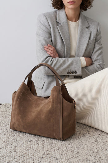 Loristella X Tre Emme Borsa Taupe Donna - 7