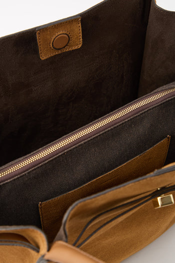 Loristella X Tre Emme Borsa Sigaro/cuoio Donna - 4