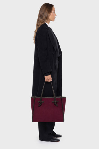 Marcella Gianni Chiarini Borsa Oxblood/canapa/espresso Donna - 7