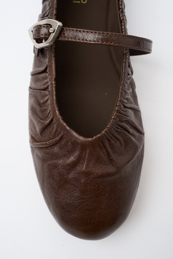 Massimo Santini X Tre Emme Ballerina Dark Brown Donna - 3