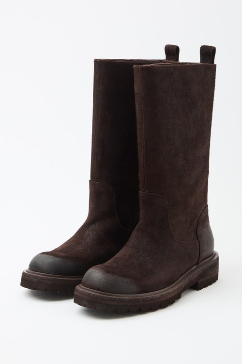 Massimo Santini X Tre Emme Stivale Dark Brown Donna - 2