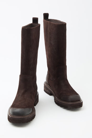 Massimo Santini X Tre Emme Stivale Dark Brown Donna - 6