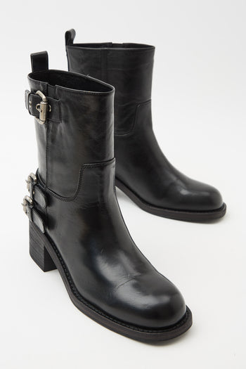 Massimo Santini X Tre Emme Stivale Black Donna - 4