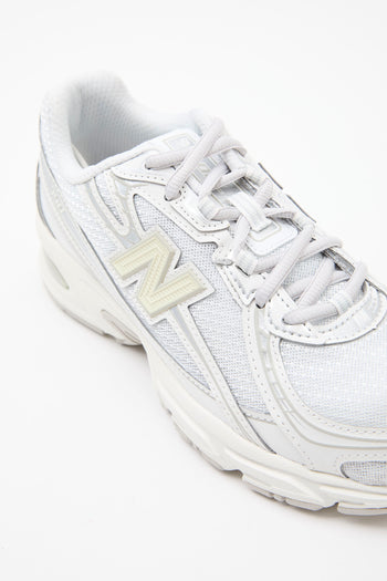 New Balance Sneaker White/silver/metallic Donna - 5