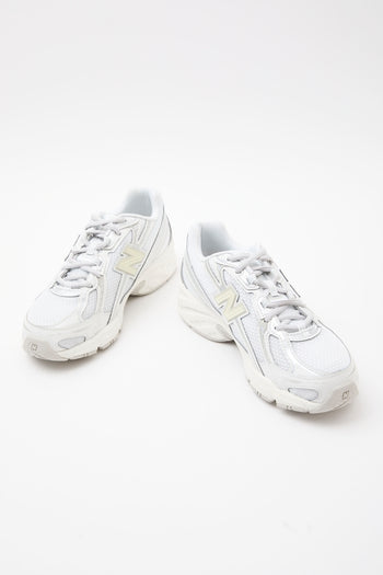 New Balance Sneaker White/silver/metallic Donna - 6