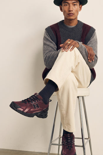New Balance Sneaker Cherry Leather /black Uomo - 11