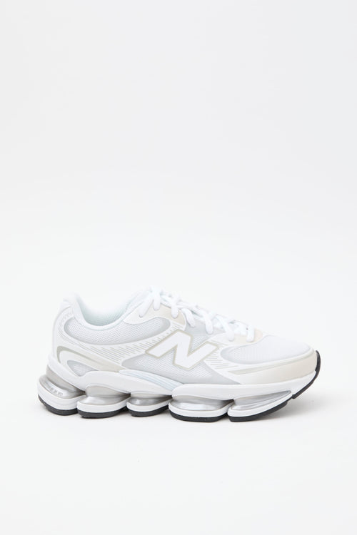 New Balance Sneaker White/silver Metallic Unisex - 1