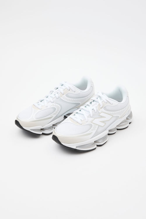 New Balance Sneaker White/silver Metallic Unisex - 2