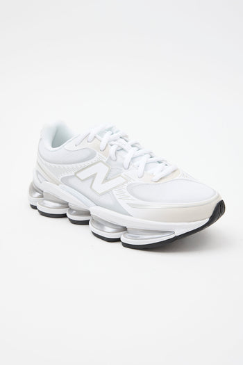 New Balance Sneaker White/silver Metallic Unisex - 4