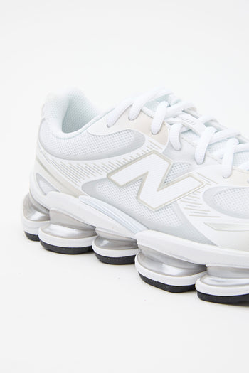 New Balance Sneaker White/silver Metallic Unisex - 5