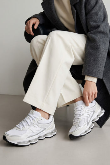 New Balance Sneaker White/silver Metallic Unisex - 8