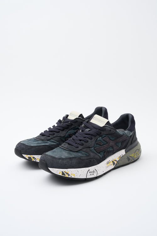 Premiata Sneaker Blu Delavè Uomo - 2