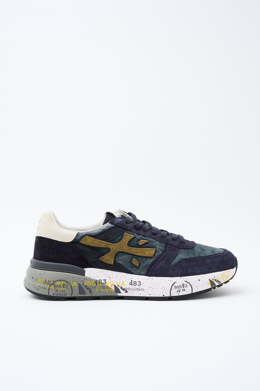 Premiata Sneaker Blu/nocciola Uomo