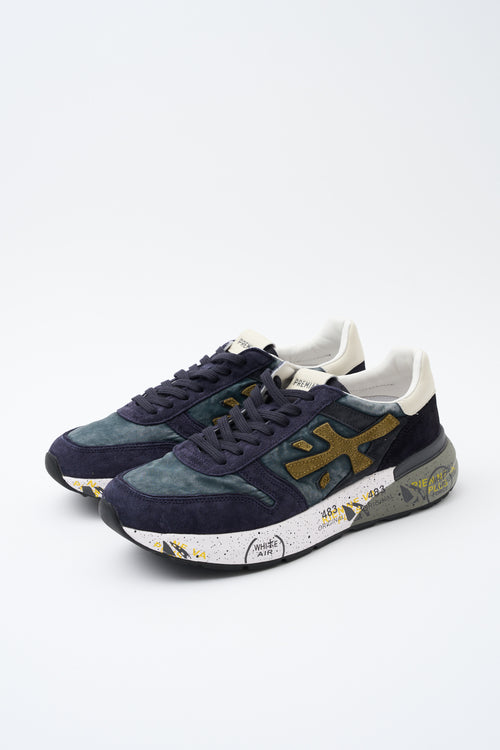 Premiata Sneaker Blu/nocciola Uomo - 2