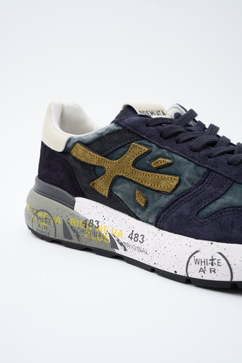 Premiata Sneaker Blu/nocciola Uomo - 5