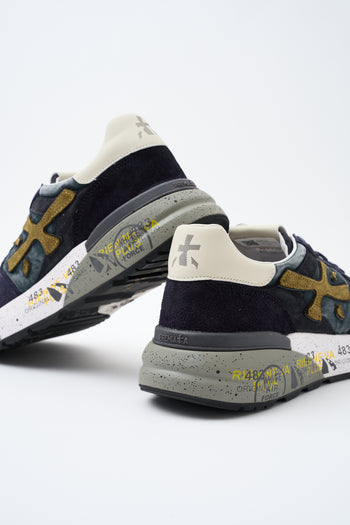 Premiata Sneaker Blu/nocciola Uomo - 7